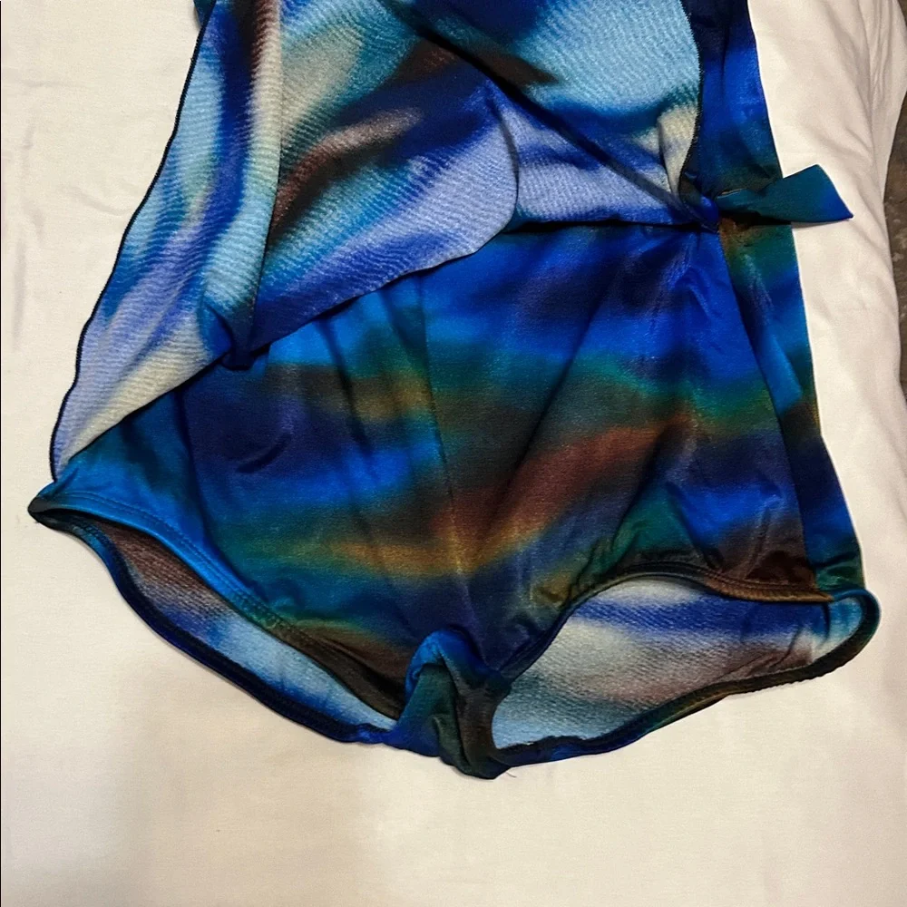 4 for $15 Vintage Seaside Resort Wear blue green swimsuit